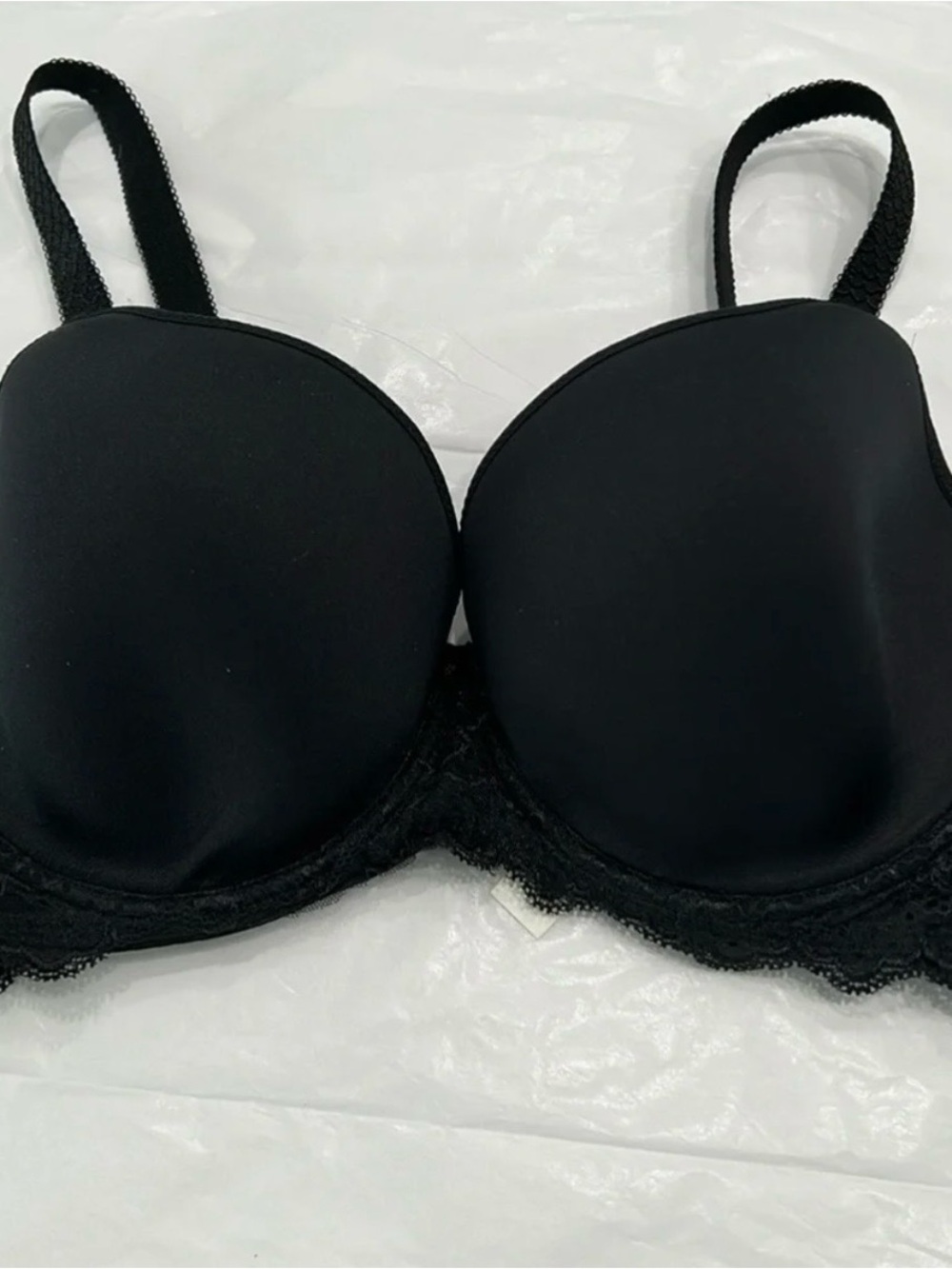 Simone Perele Black Lace-Trim Bra